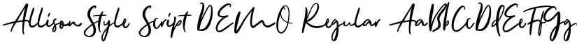 AllisonStyle Script DEMO Regular font