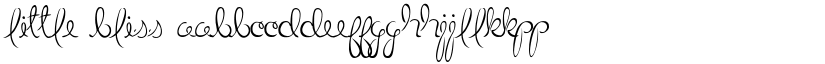 Little Bliss font