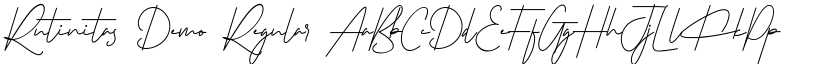 Rutinitas Demo Regular font