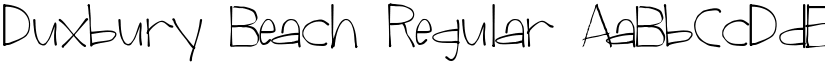 Duxbury Beach Regular font