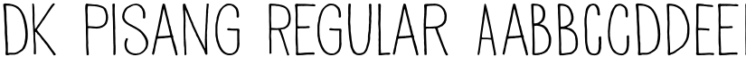 DK Pisang Regular font