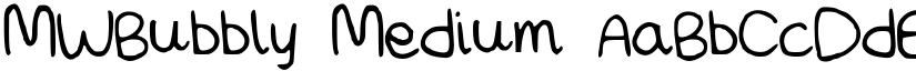 MWBubbly Medium font