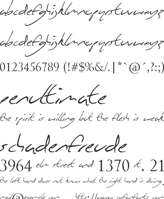 Vineyard Magazines font preview