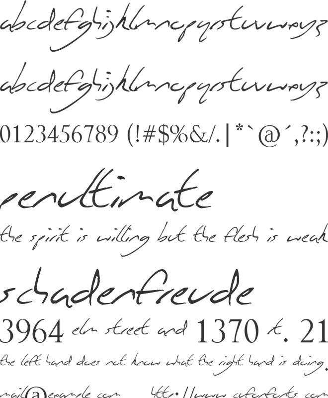 Vineyard Magazines font preview