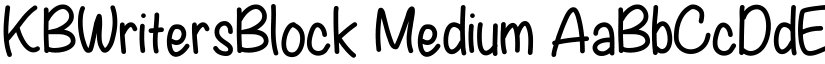 KBWritersBlock font download