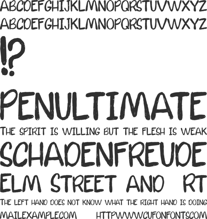 Calm Waters font preview
