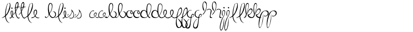 Little Bliss font