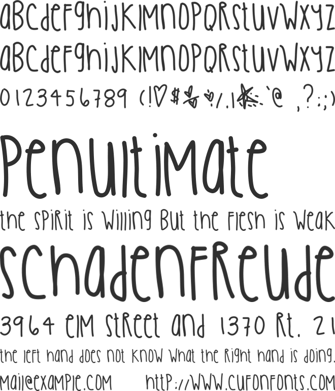 OliverTwist font preview