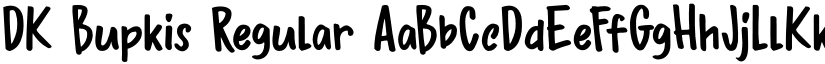 DK Bupkis font download
