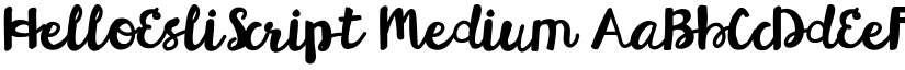 HelloEsliScript font download