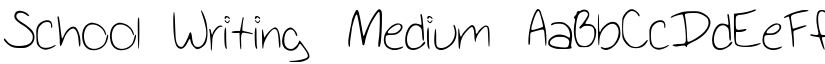 School_Writing Medium font