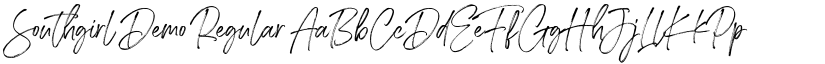 Southgirl Demo Regular font