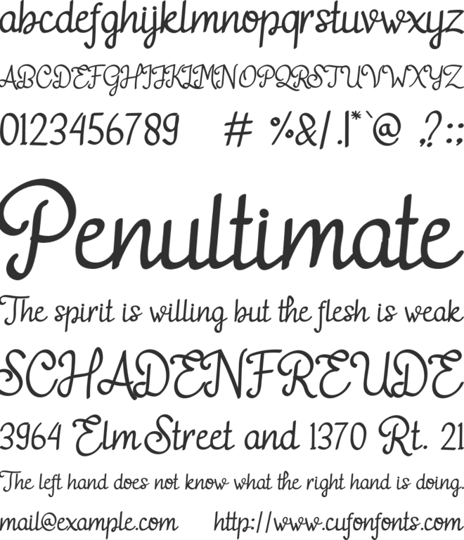 adelitha demo font preview