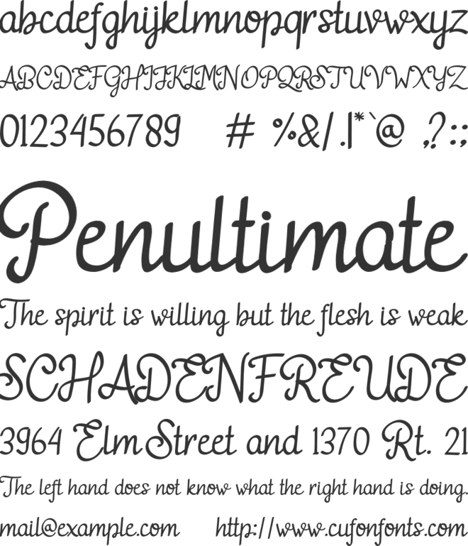 adelitha demo font preview