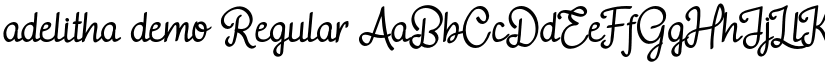 adelitha demo Regular font
