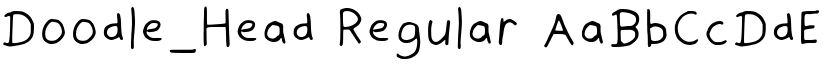 Doodle_Head Regular font