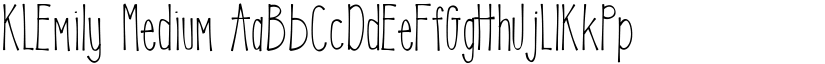 KLEmily Medium font