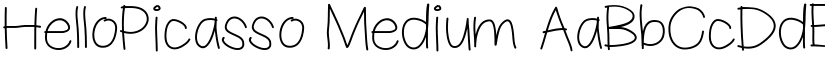 HelloPicasso Medium font