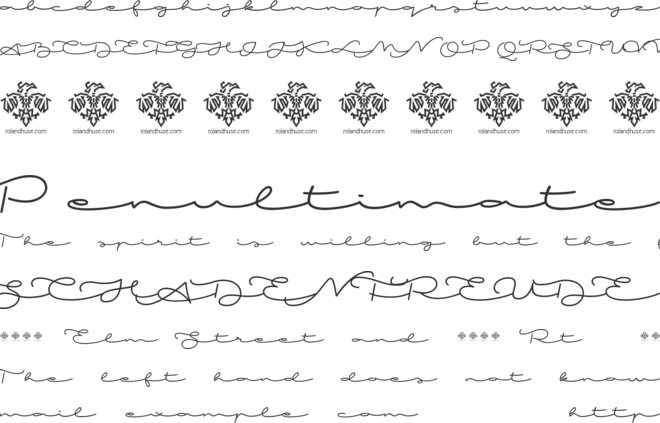 Mi Amor font preview