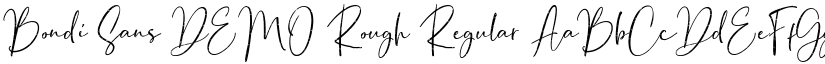 Bondi Sans DEMO Rough Regular font