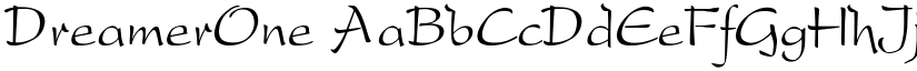DreamerOne font