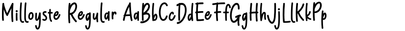 Milloyste Regular font