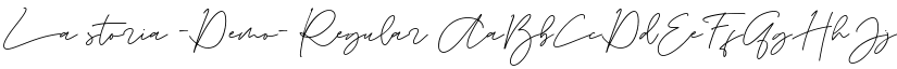 La storia -Demo- Regular font
