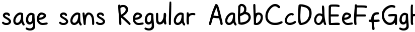sage sans Regular font