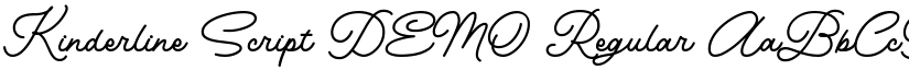 Kinderline Script DEMO Regular font