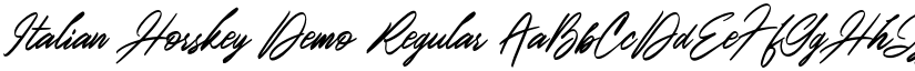 Italian Horskey Demo Regular font