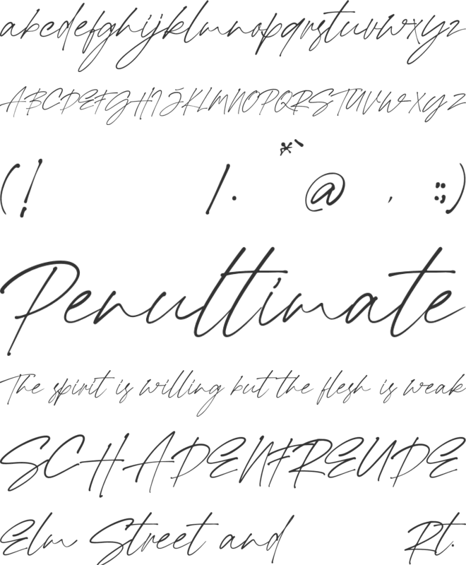 Kallimata font preview