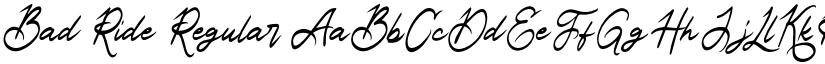 Bad Ride font download
