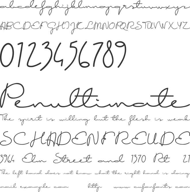 Good Karma demo font preview