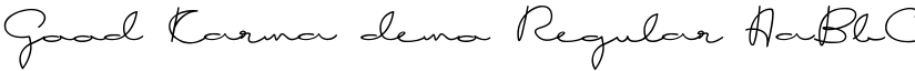 Good Karma demo Regular font