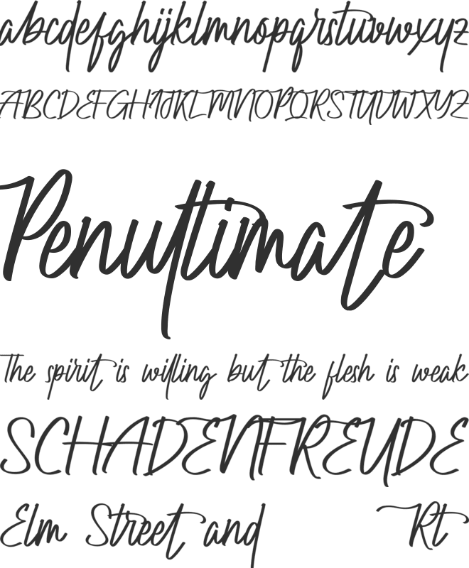 Nailmads Demo font preview