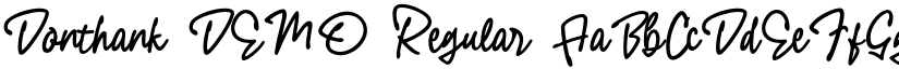 Donthank DEMO Regular font