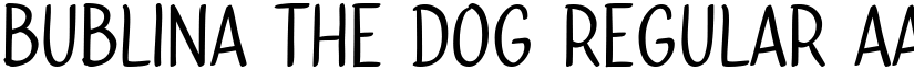 Bublina the Dog Regular font