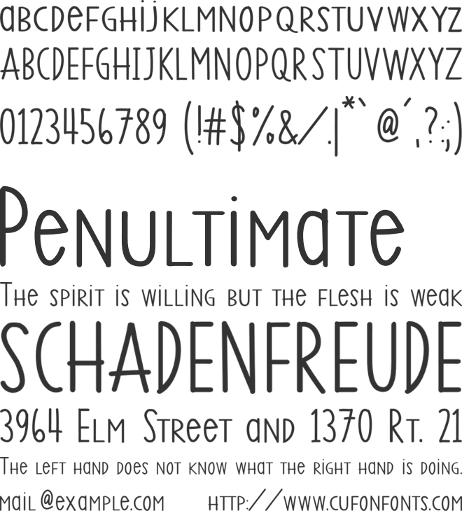 SS Vanilla Gelato font preview
