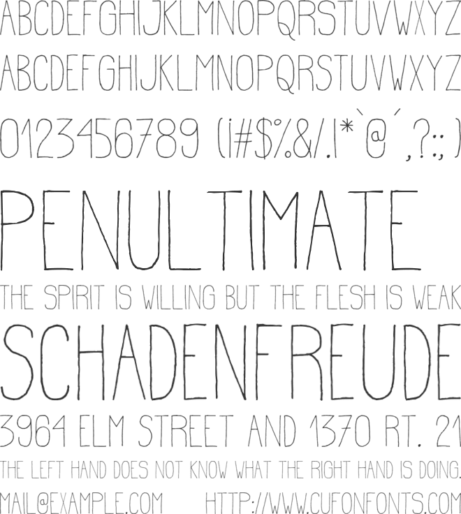 Estirada Molestar font preview