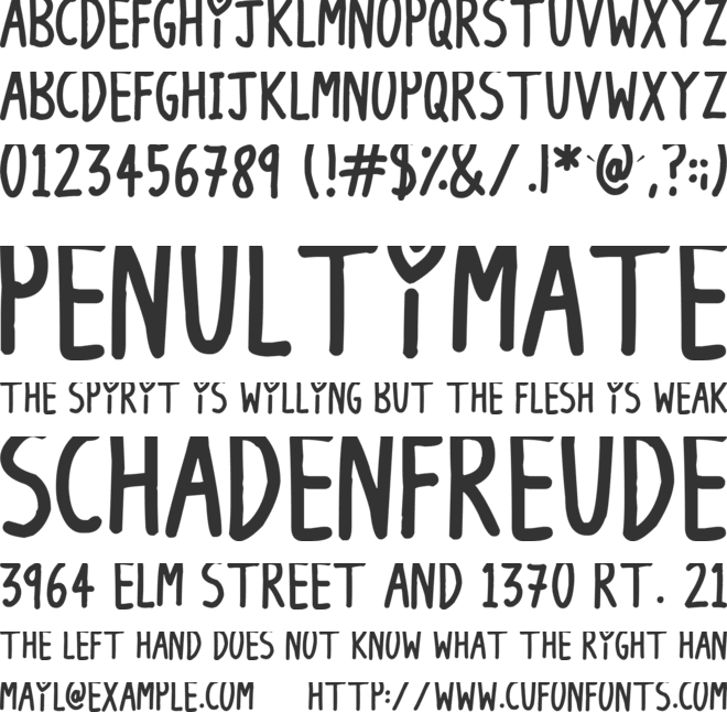 Long Loving Letters font preview