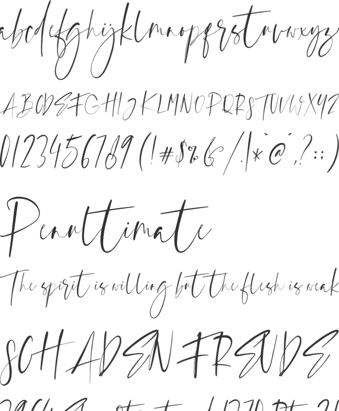 SugarCreates font preview