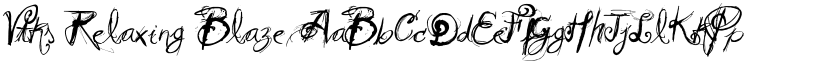 Vtks Relaxing Blaze font