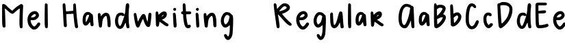 Mel Handwriting 2 Regular font