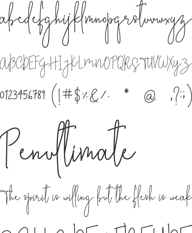 Stylish Charm font preview