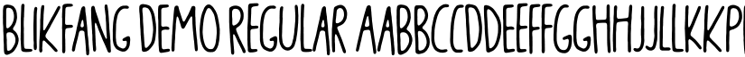 Blikfang DEMO font download