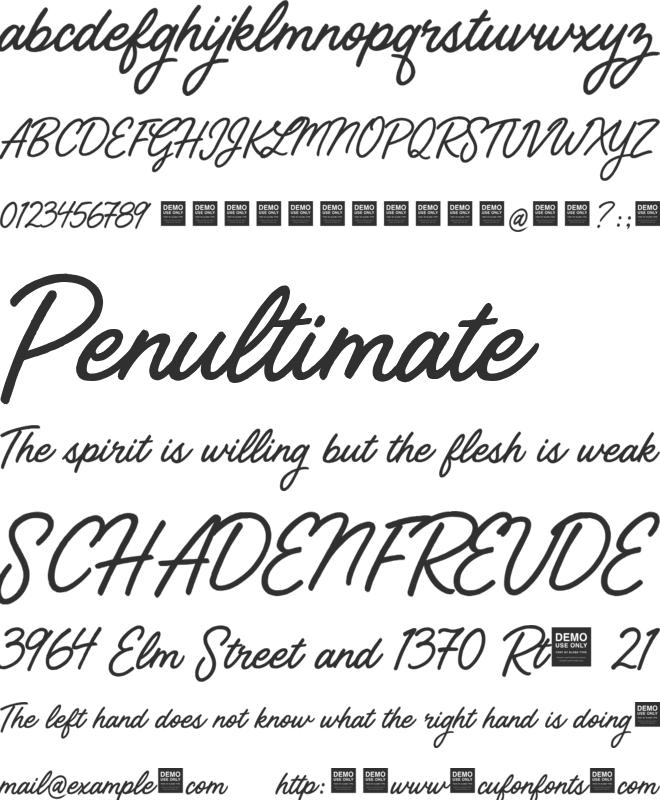 Street Magic - Demo font preview