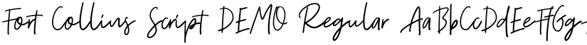 Fort Collins Script DEMO Regular font