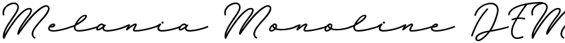 Melania Monoline DEMO Regular font