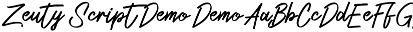 Zeuty Script Demo Demo font