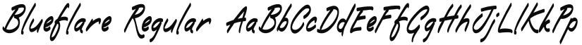 Blueflare Regular font